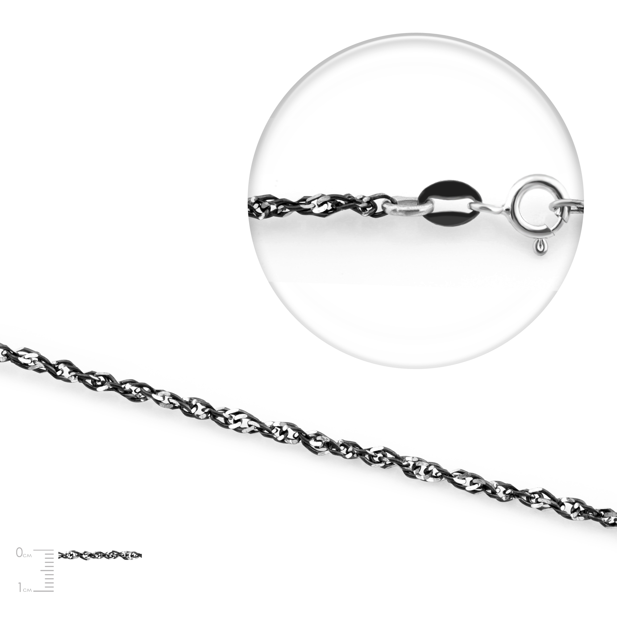 

Серебряная цепь SN D 50 ox 60