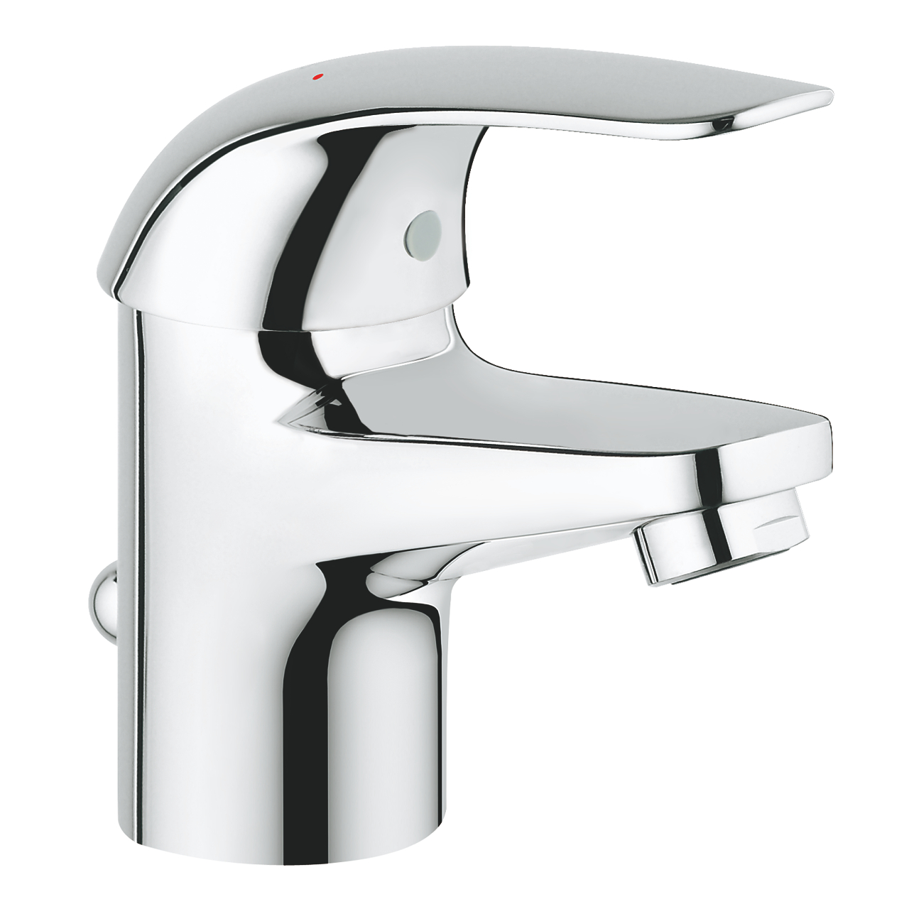 

Cмеситель для раковины одноручный GROHE Euroeco хром латунь с донным клапаном 23262000