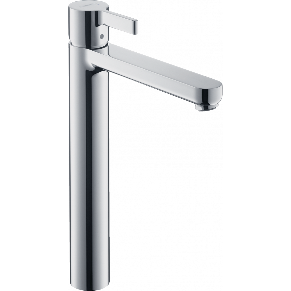 

Кран для умывальника с высоким изливом HANSGROHE Metris S хром латунь с донным клапаном 31022000