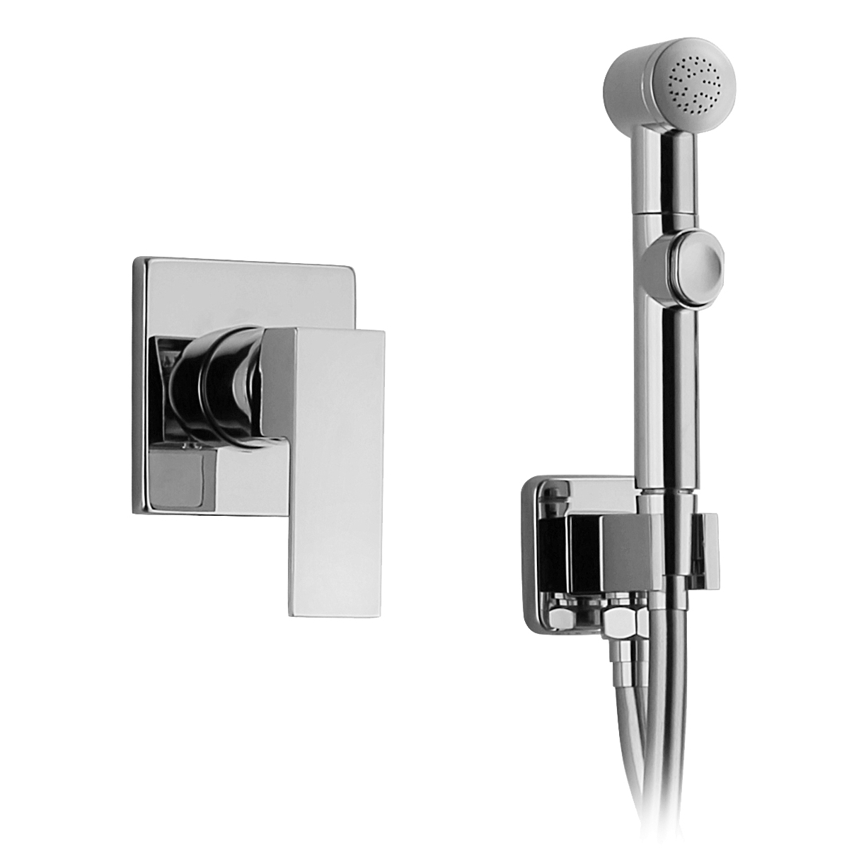 

Cмеситель встраиваемый для биде VOLLE LEON хром латунь 100x100мм 15215200