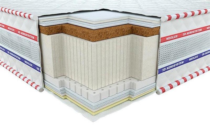 

Ортопедический матрас Neolux 3D Галант Латекс Кокос Зима-лето 120х190 см