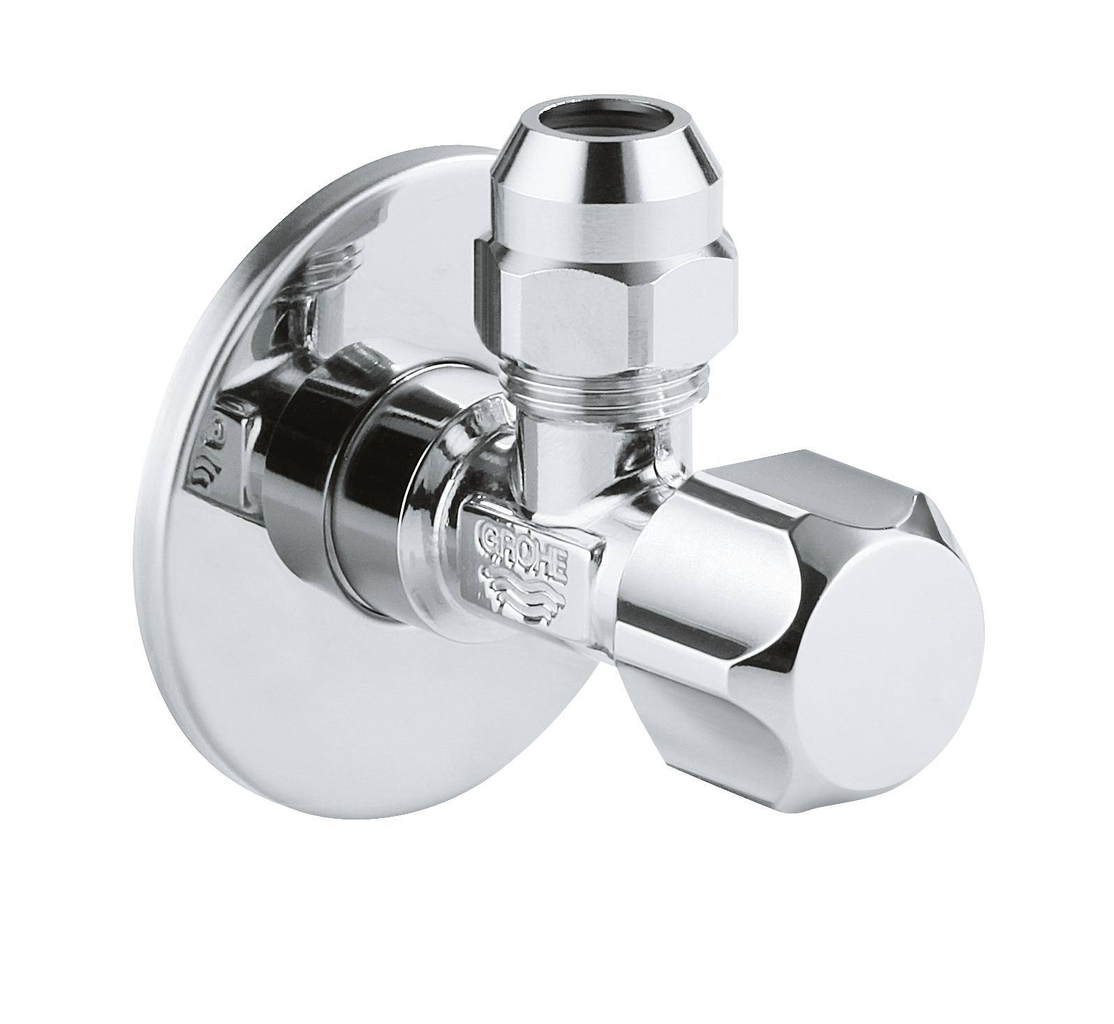 

Кран приборный угловой 1/2"x3/8" GROHE нр-нр ручка 22018000