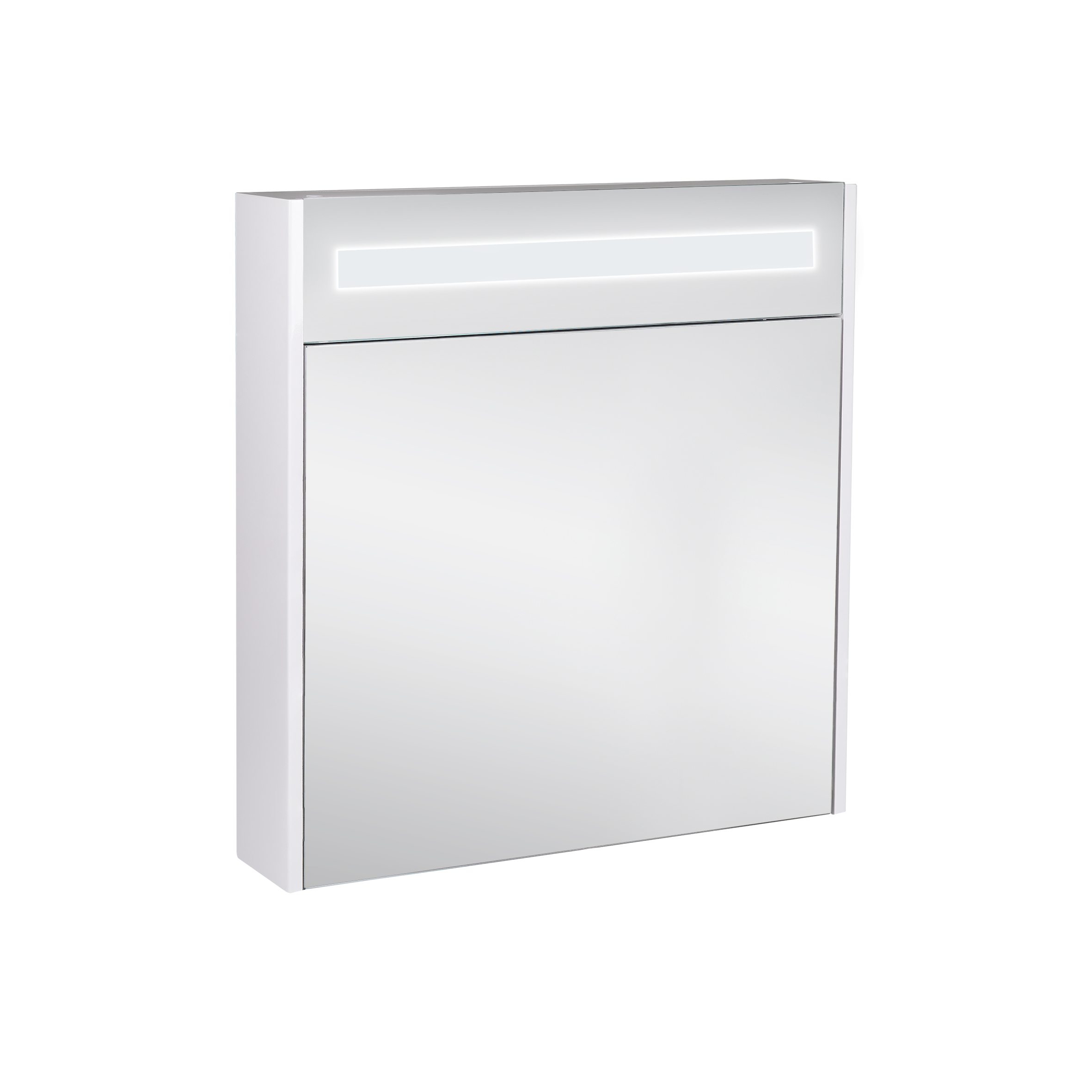 

Шкафчик с зеркалом в ванную Q-TAP Robin 70x73x14.5см c подсветкой белый QT1377ZP7001W
