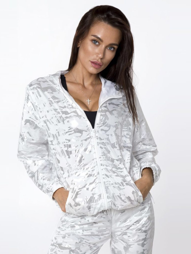 

Ветровка Designed for Fitness 819120909 / Белая_принты, Ветровка Designed for Fitness 819120909 XS/S Белая_принты