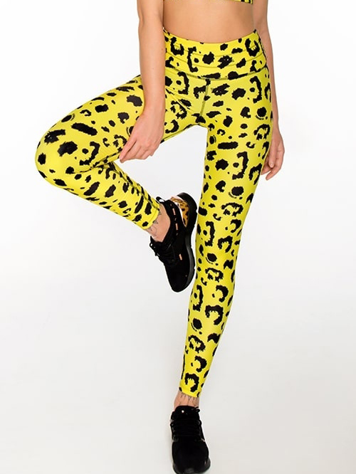 Спортивные леггинсы Designed for Fitness 202804242 S Лимонные с хаки ...