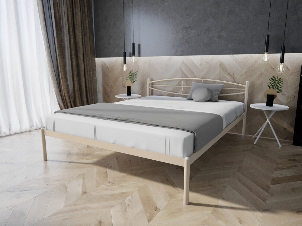 

Кровать металлическая Лаура MELBI Бежевый 180 х 200 см