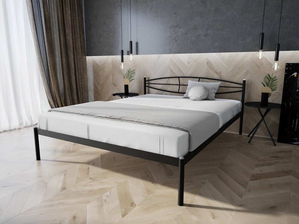 

Кровать металлическая Лаура MELBI Черный 120 х 190 см
