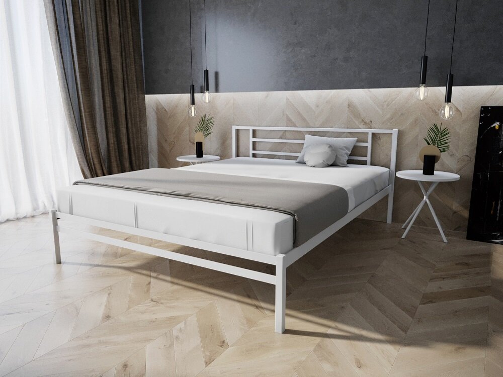 

Кровать металлическая Берта MELBI Белый 120 х 200 см