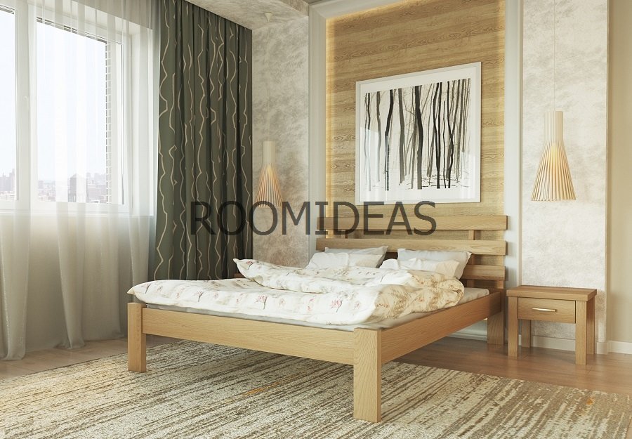 

Кровать Ассоль Массив Бук ЛЕВ Бук натуральный 140х200 см