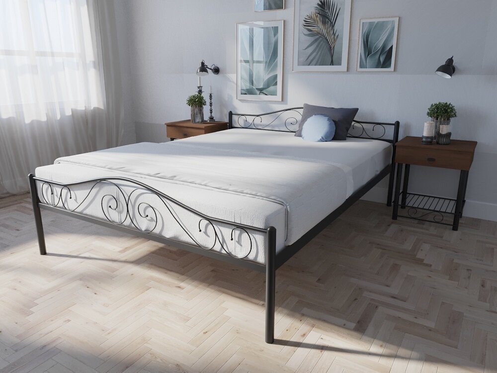 

Кровать Элис Люкс MELBI Черный 140 х 190 см
