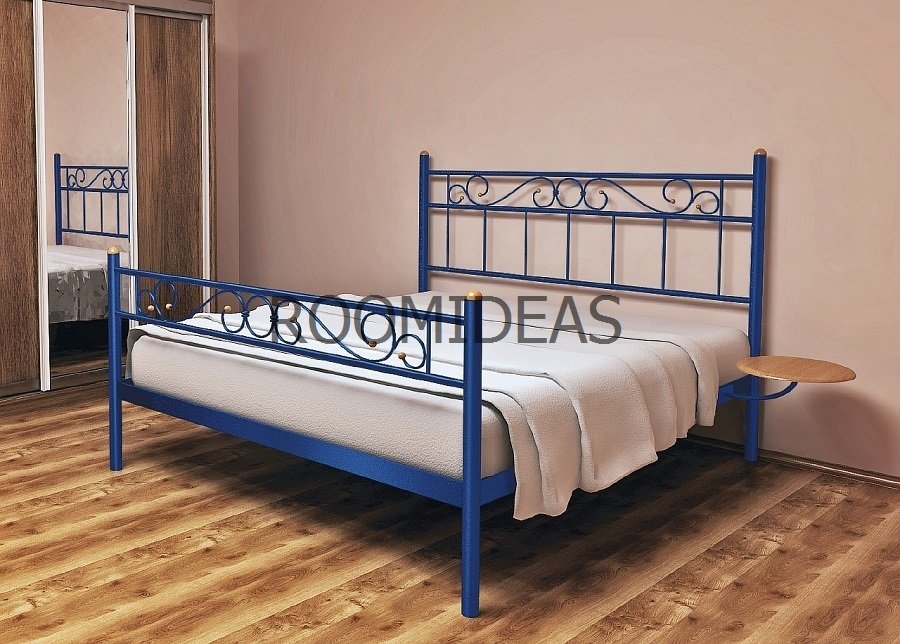 

Кровать Эсмеральда 2 Метакам Голубой металлик 140 х 200 см