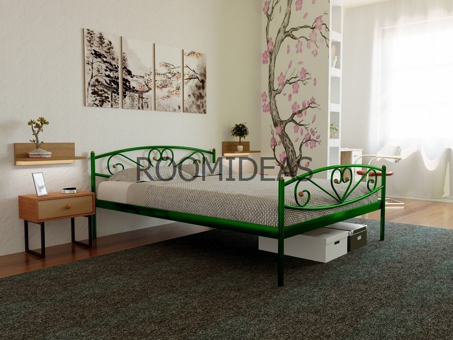 

Кровать Милана 2 Метакам Зеленый 120 х 200 см