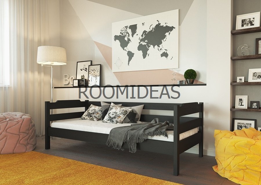 

Кровать Милена Массив Бук ЛЕВ Венге 90х190 см