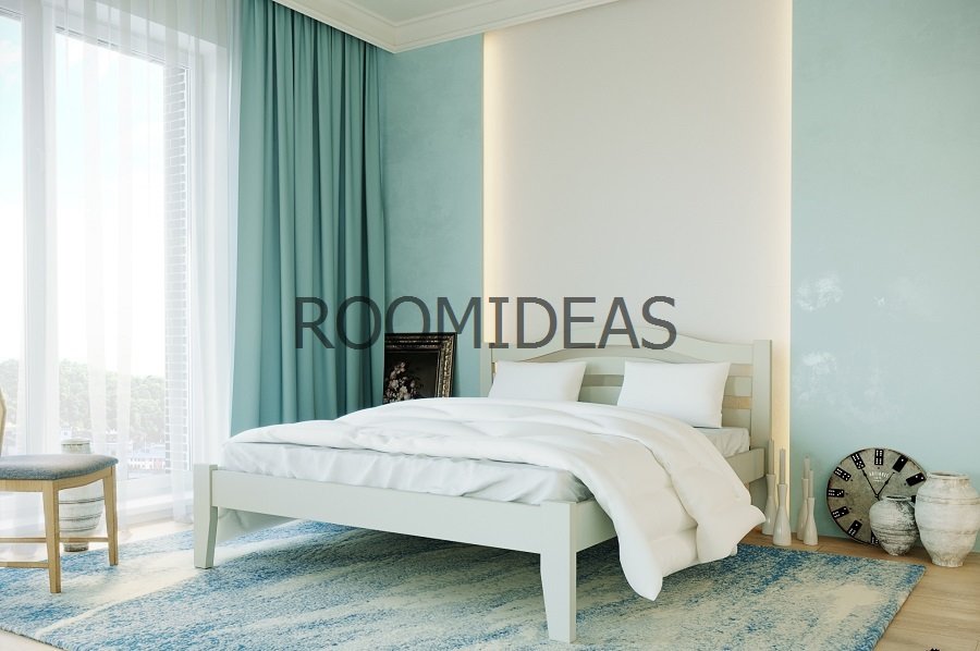 

Кровать Афина New Массив Бук ЛЕВ Белый 160х190 см