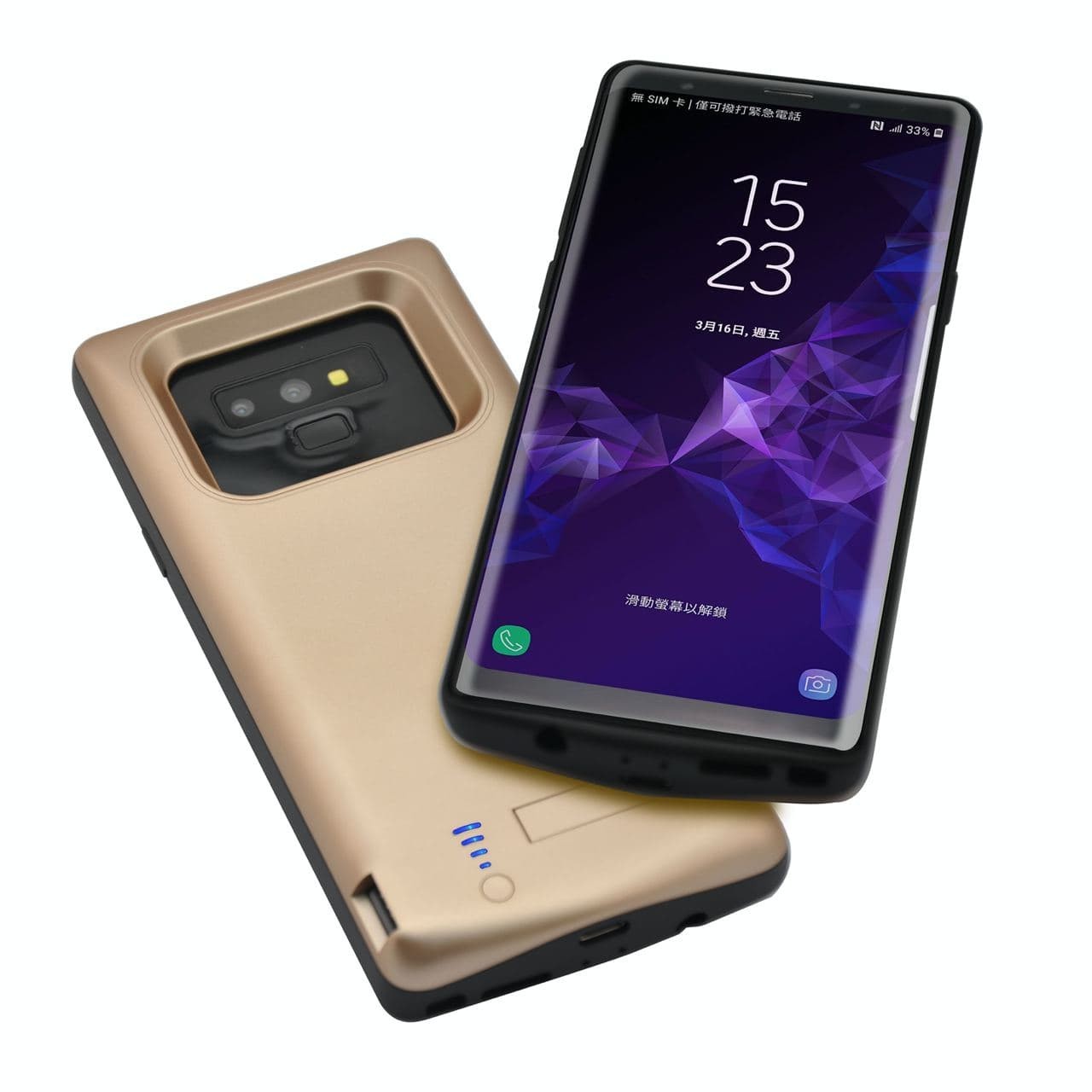 

Чехол зарядка iBattery для Samsung Note 9 gold 5000 mAh