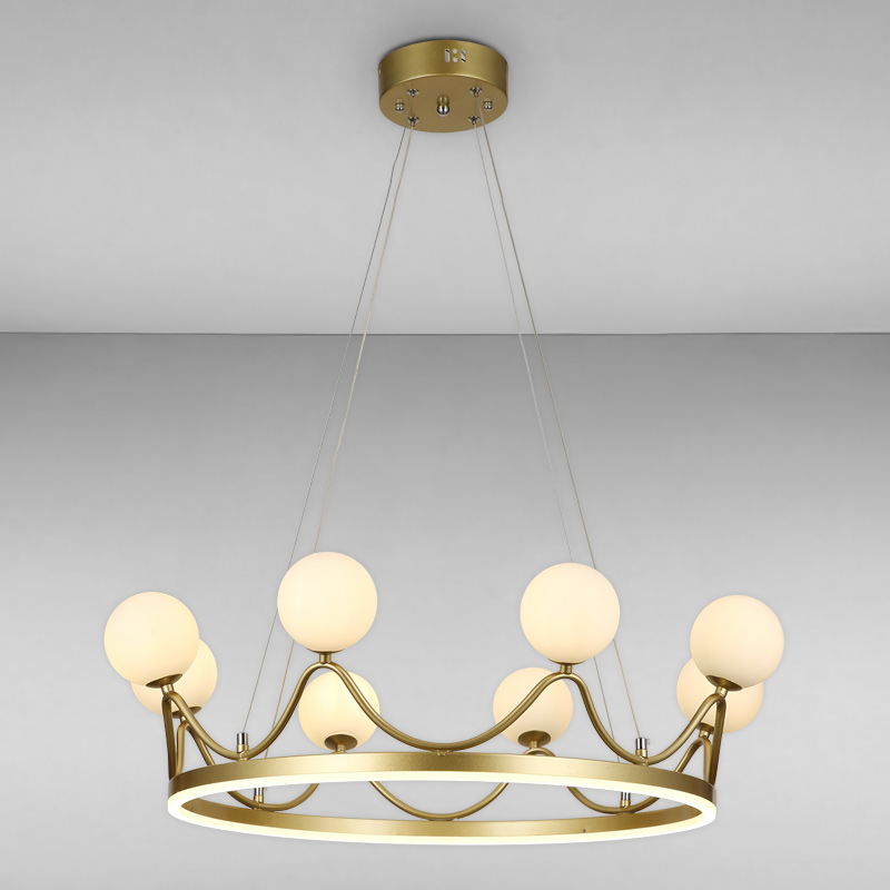 

Люстра подвесная LED кольцо Light House LS-17125-8 GD золото
