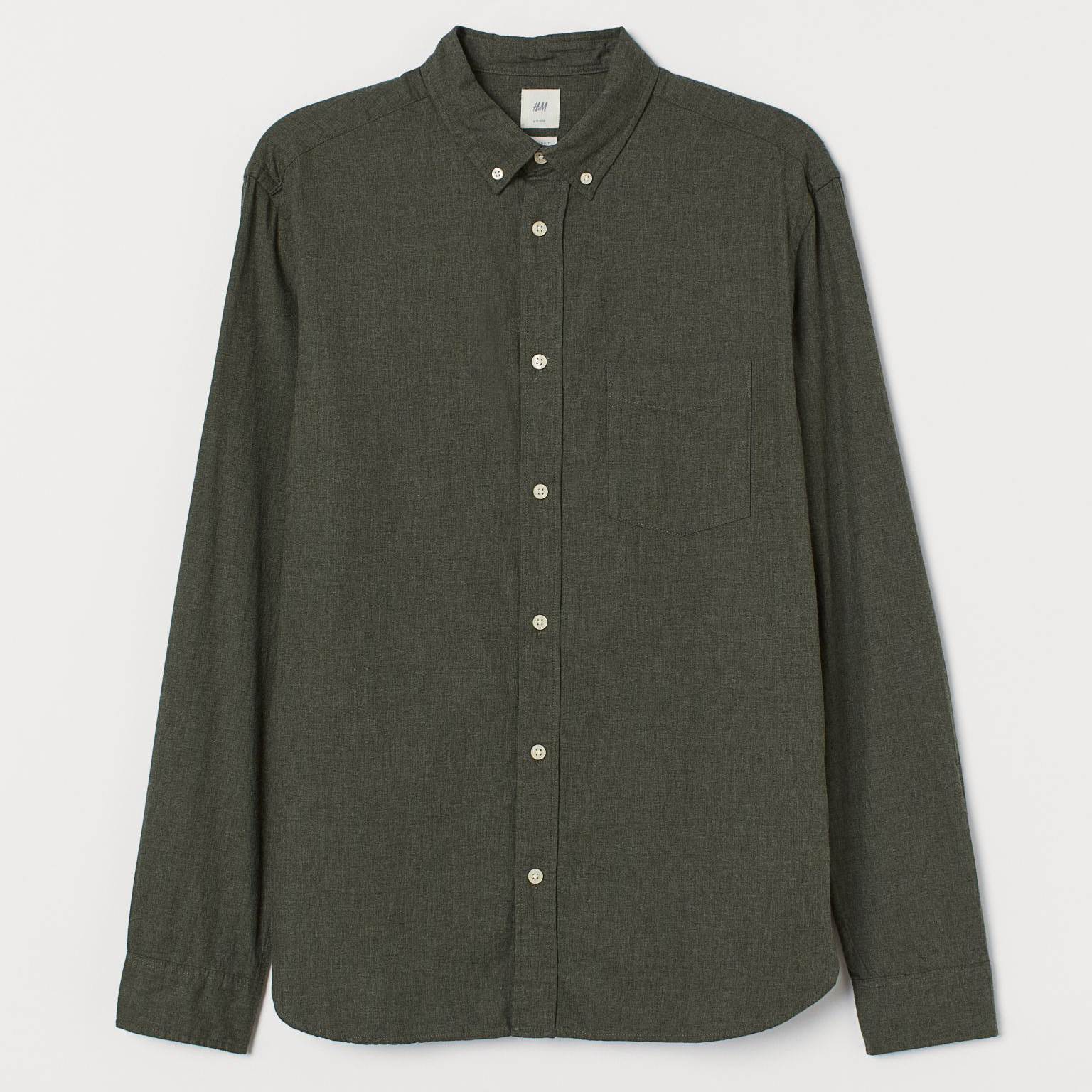 

Рубашка H&M 7637320  Темно-зеленая, Рубашка H&M 7637320 S Темно-зеленая