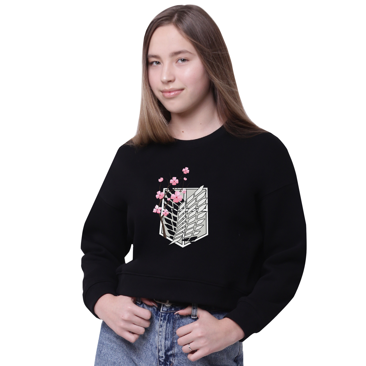

Кроп-топ Атака на титанов (Attack on Titan) Черный (35960-3042-2) 128 см