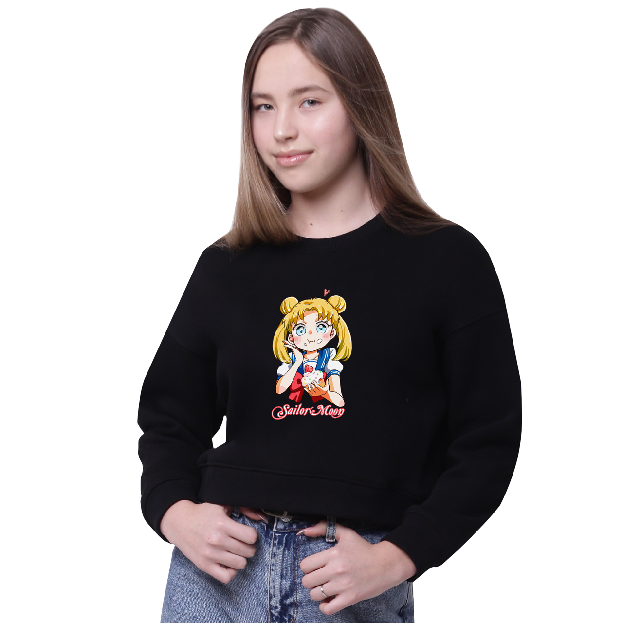 

Кроп-топ Сейлор Мун (Sailor Moon) Черный (35960-2917-4) 140 см