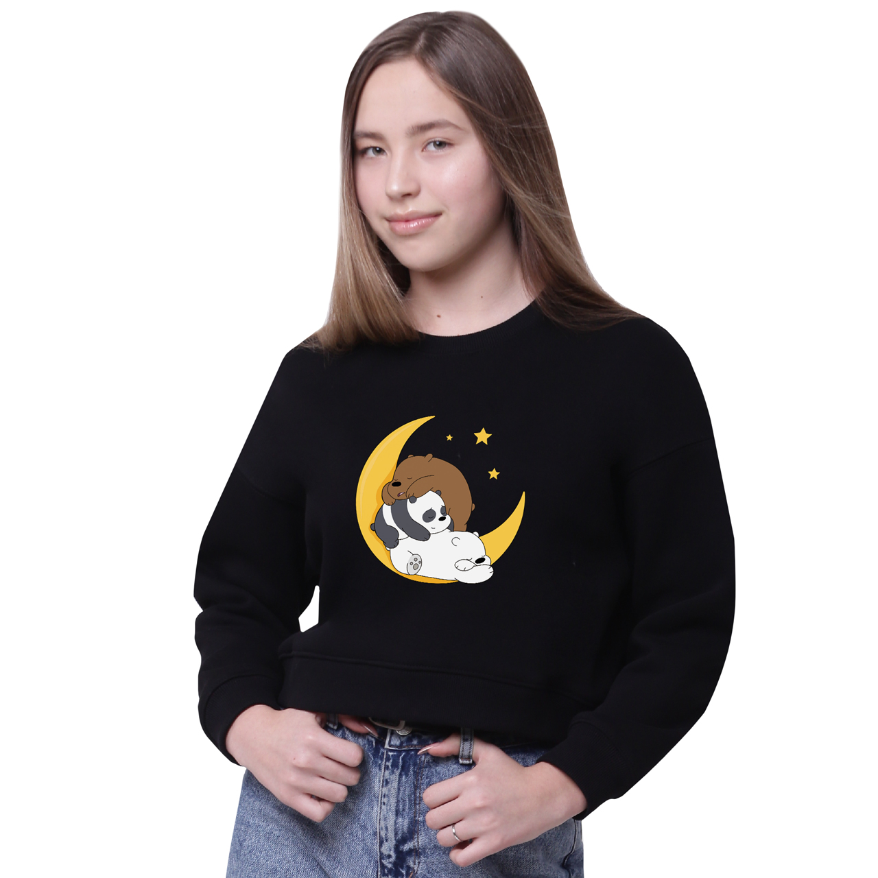 

Кроп-топ Вся правда о медведях (We Bare Bears) Черный (35960-2894-8) 164 см