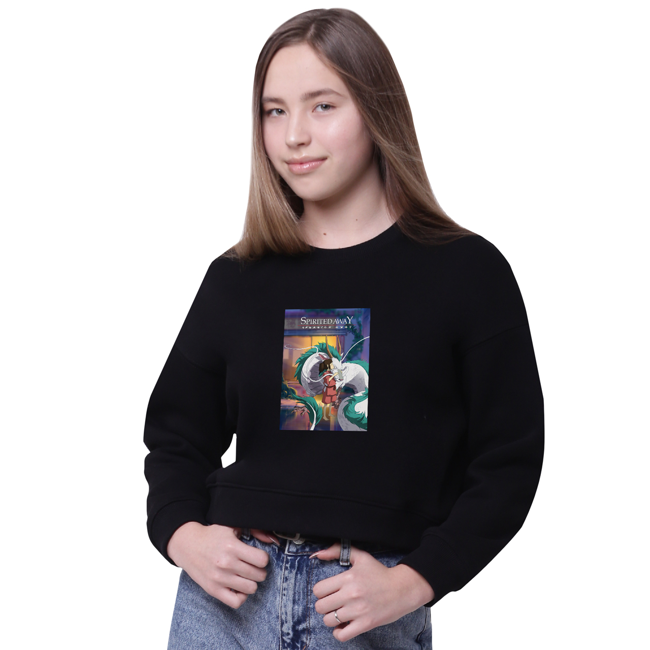 

Кроп-топ Тихиро Огино Сэн и Хаку Унесённые призраками (Spirited Away) Черный (35960-2829-10) 176 см