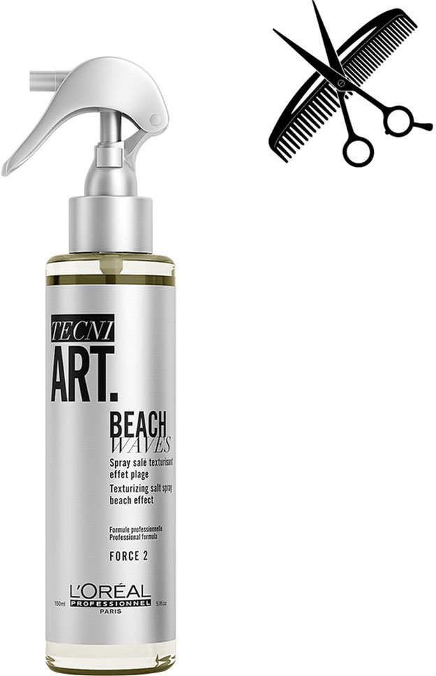 Акція на Профессиональный соляной спрей L'Oreal Professionnel Tecni.Art Beach Waves Forte 2 для создания эффекта волос "после пляжа" 150 мл (30160293) від Rozetka UA