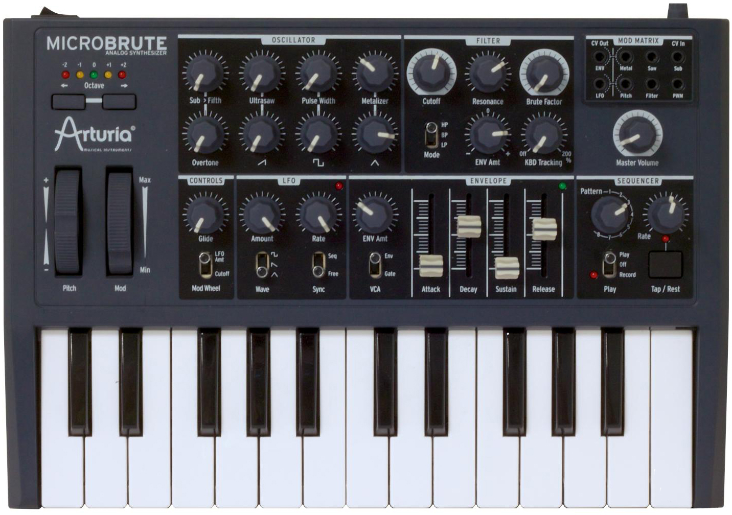 

Аналоговый синтезатор Arturia MicroBrute (19-1-14-5)