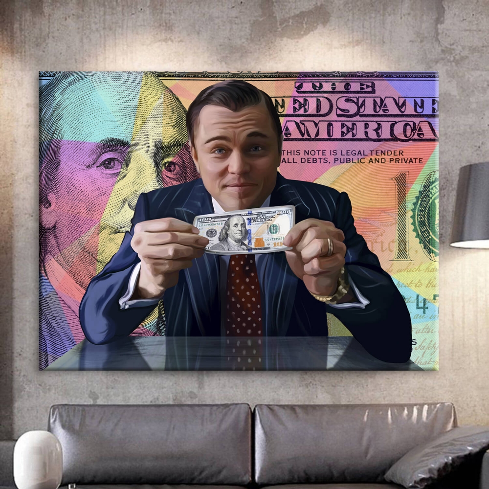 

Картина на холсте Деньги The wolf of Wall Street 50х65 см.