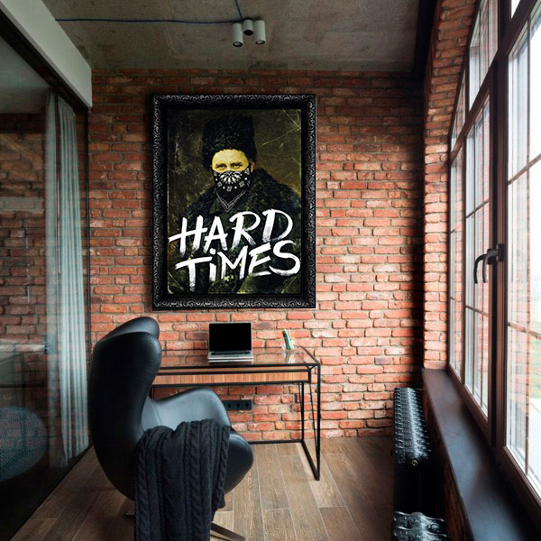 

Картина на холсте Урбан Арт Hard times 110х150 см.