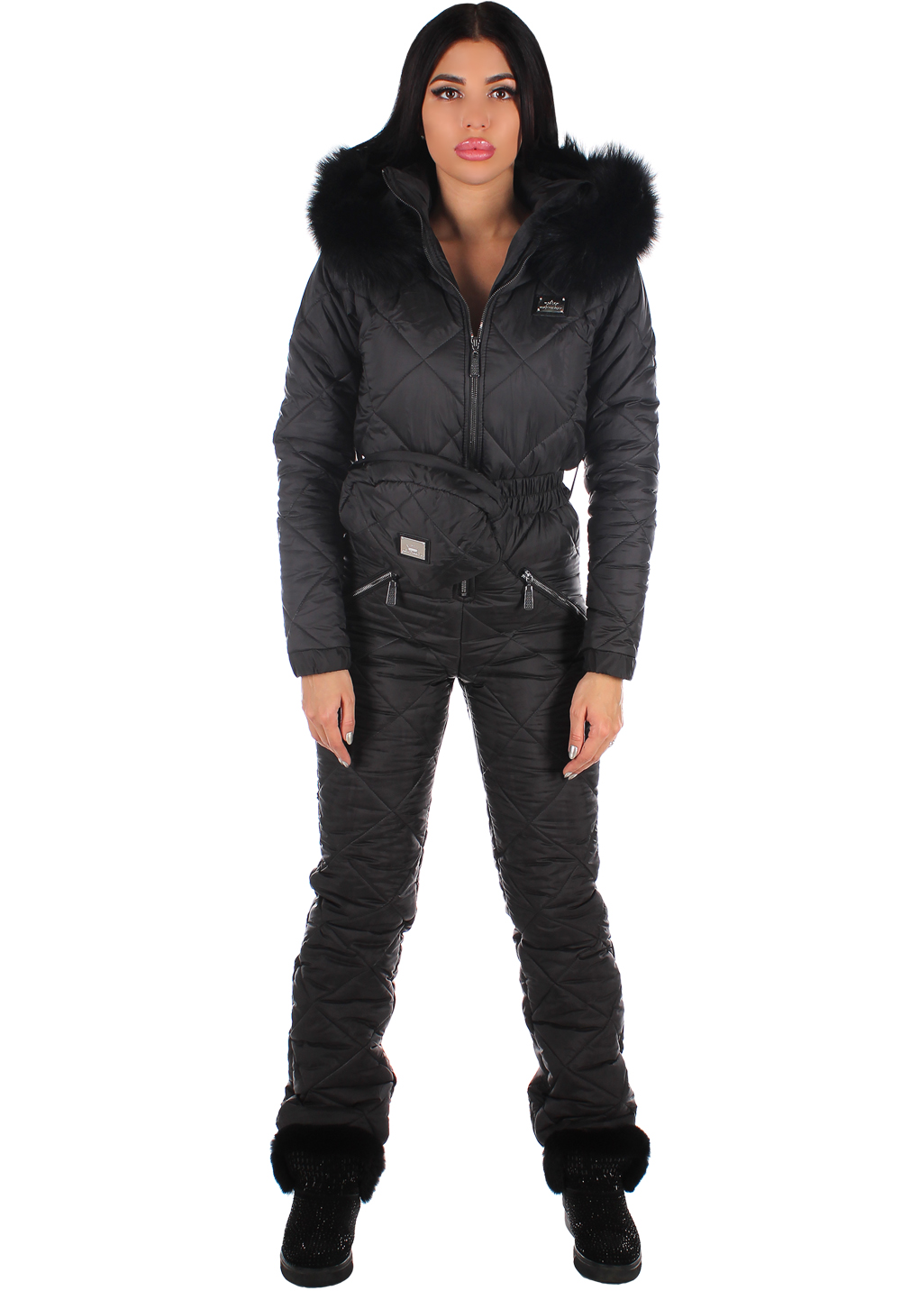 

Комбінезон зимовий жіночий Krutyakov BLACK XXL чорний 1840715