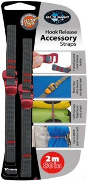 

Стропы Sea To Summit Accessory Strap With Hook Release 10 мм 2 м 2 шт (9327868024100)