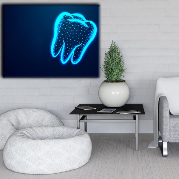 

Картина на холсте Стоматология Tooth 75х100 см.