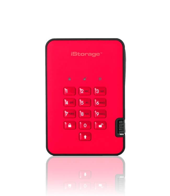 

Внешний диск iStorage diskAshur2 500GB Red