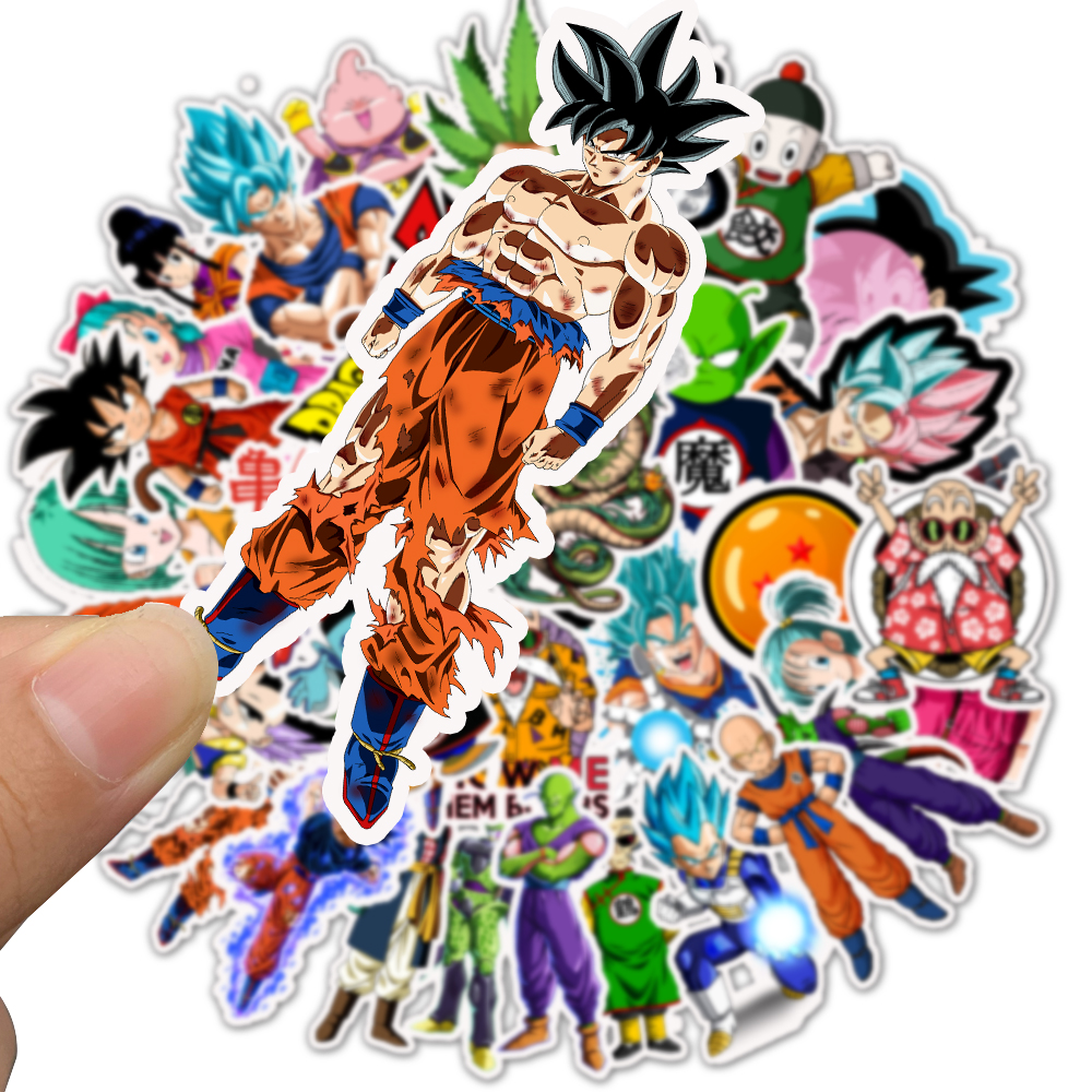 

Набор наклеек stickers Anime Manga Dragon Ball Z - 50 шт |Аниме Драконий жемчуг Зет - Водостойкие стикеры для оклеивания