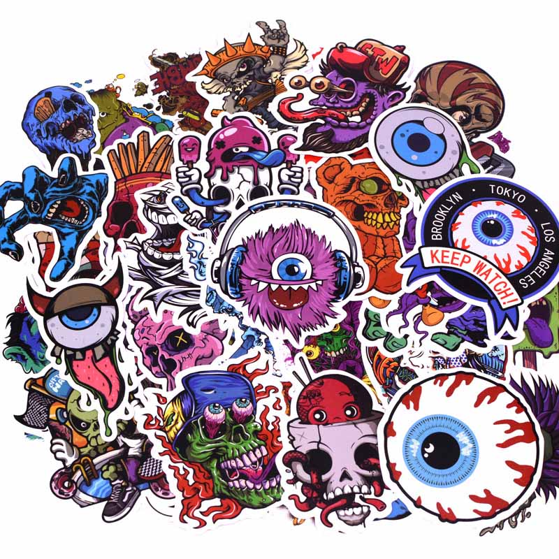 

Набор наклеек stickers Монстер Граффити - 50 шт. | Monster Graffiti - Водостойкие стикеры для оклеивания
