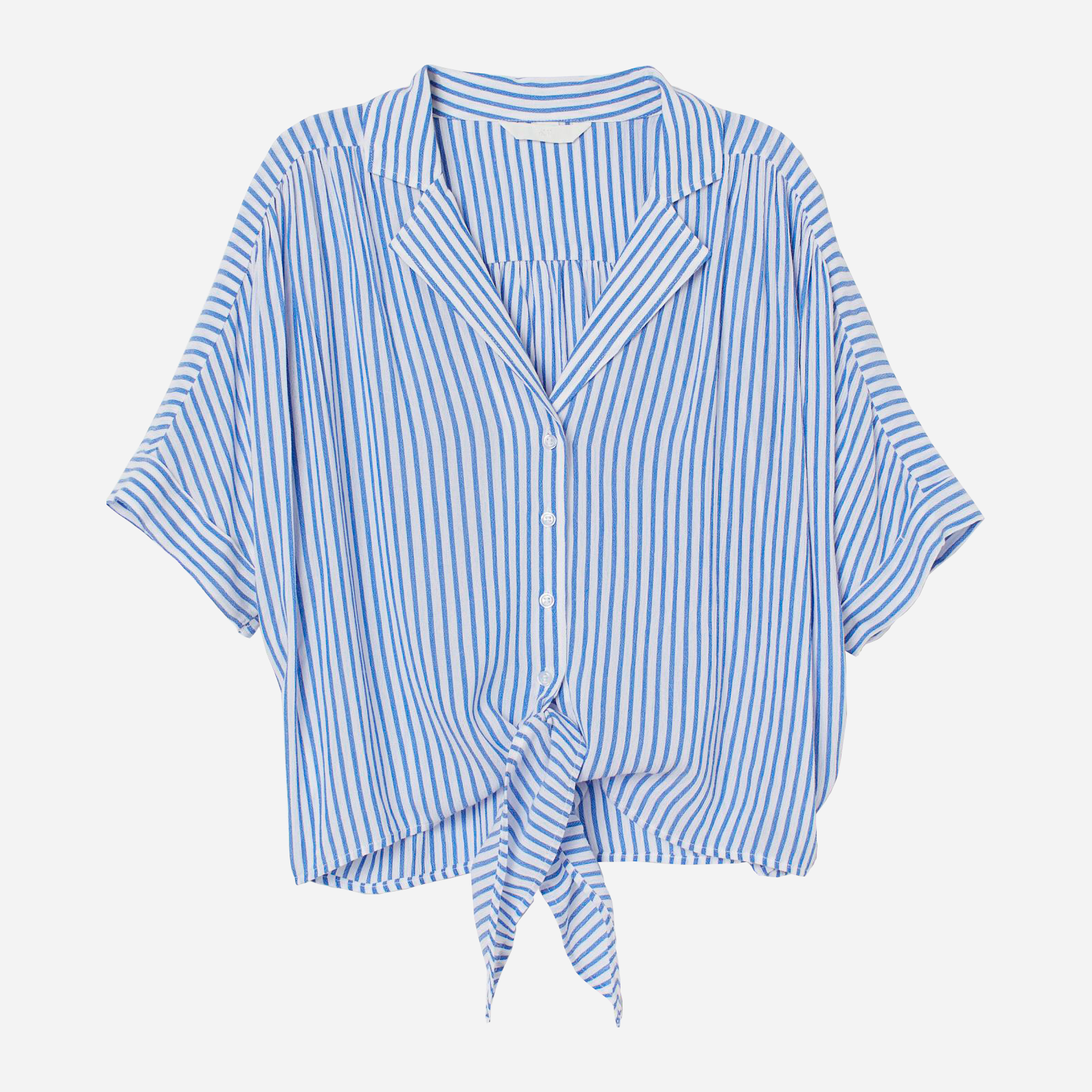 

Блузка H&M 8502421abr  Синяя с белым, Блузка H&M 8502421abr L Синяя с белым