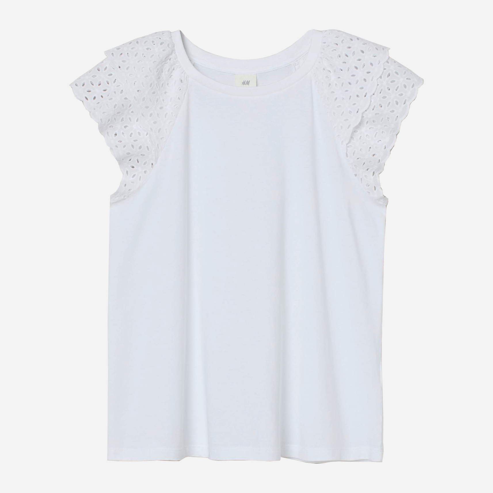 

Футболка H&M 9558773abr  Белая, Футболка H&M 9558773abr S Белая