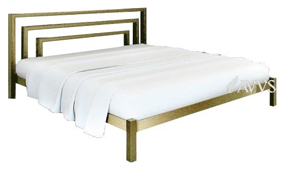 

Полуторная кровать Метакам Brio-1 металлическая 200x120 см Бежевая