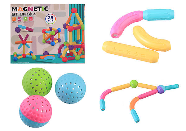 

Магнитный конструктор Magnetic sticks 25 деталей AToys (158-10)