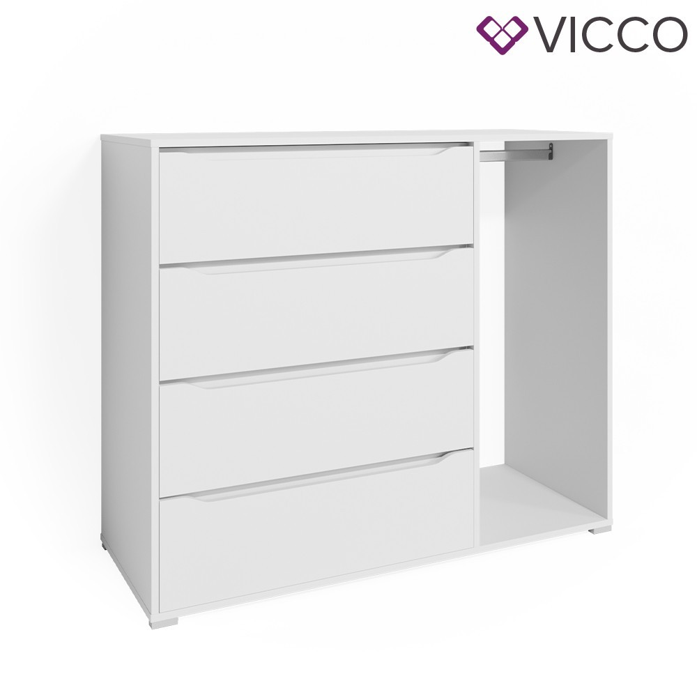 

Комод с вешалкой Vicco Ruben, белый