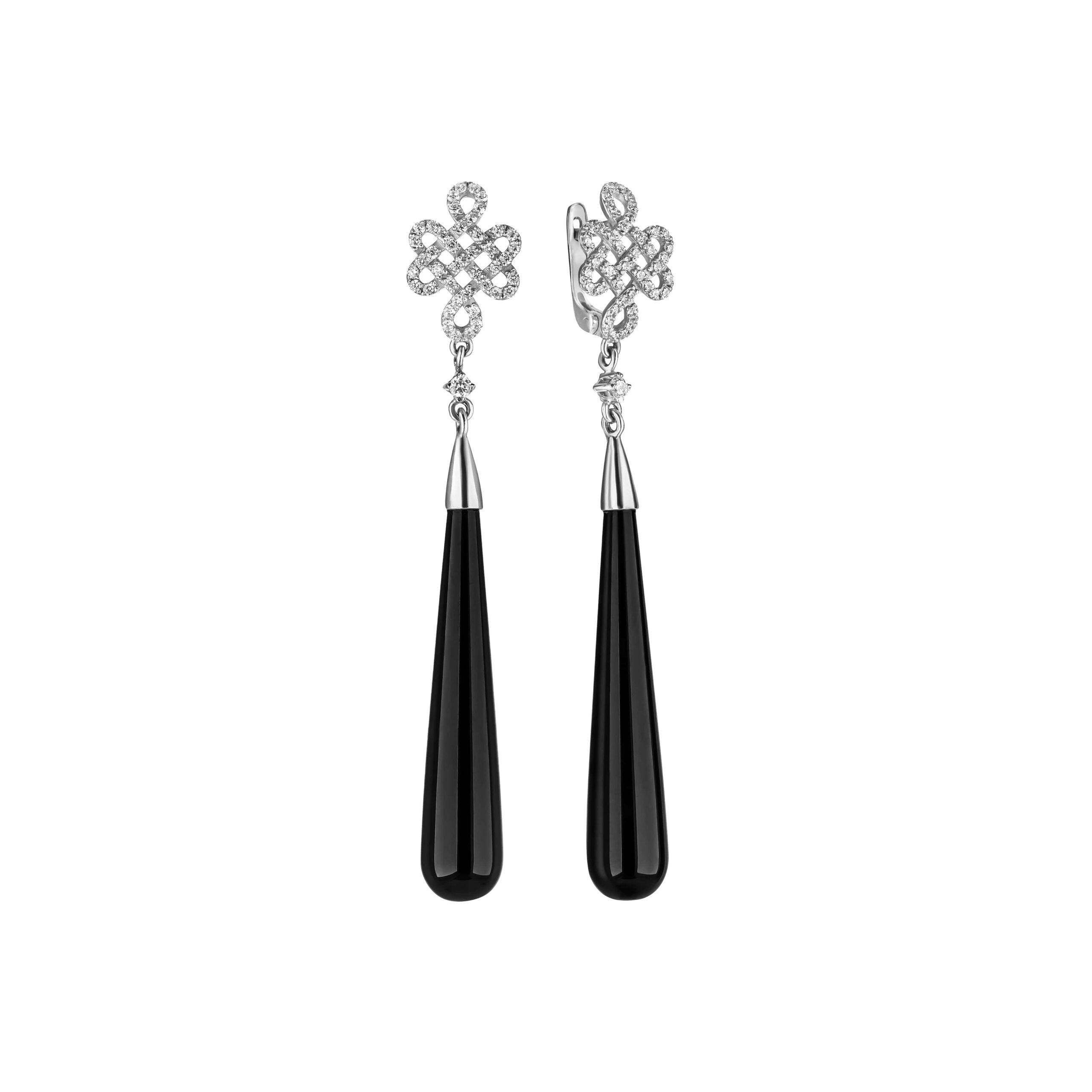 

Серьги с бриллиантами и натуральными камнями КАМЕЯ 20200912.262.s470