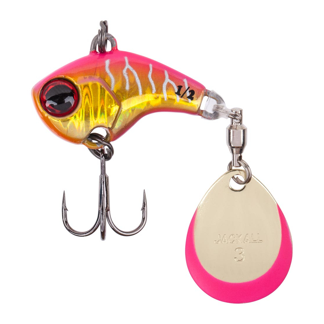 

Тейл-спиннер Jackall Deracoup 1/2oz 14g HL Pink Gold