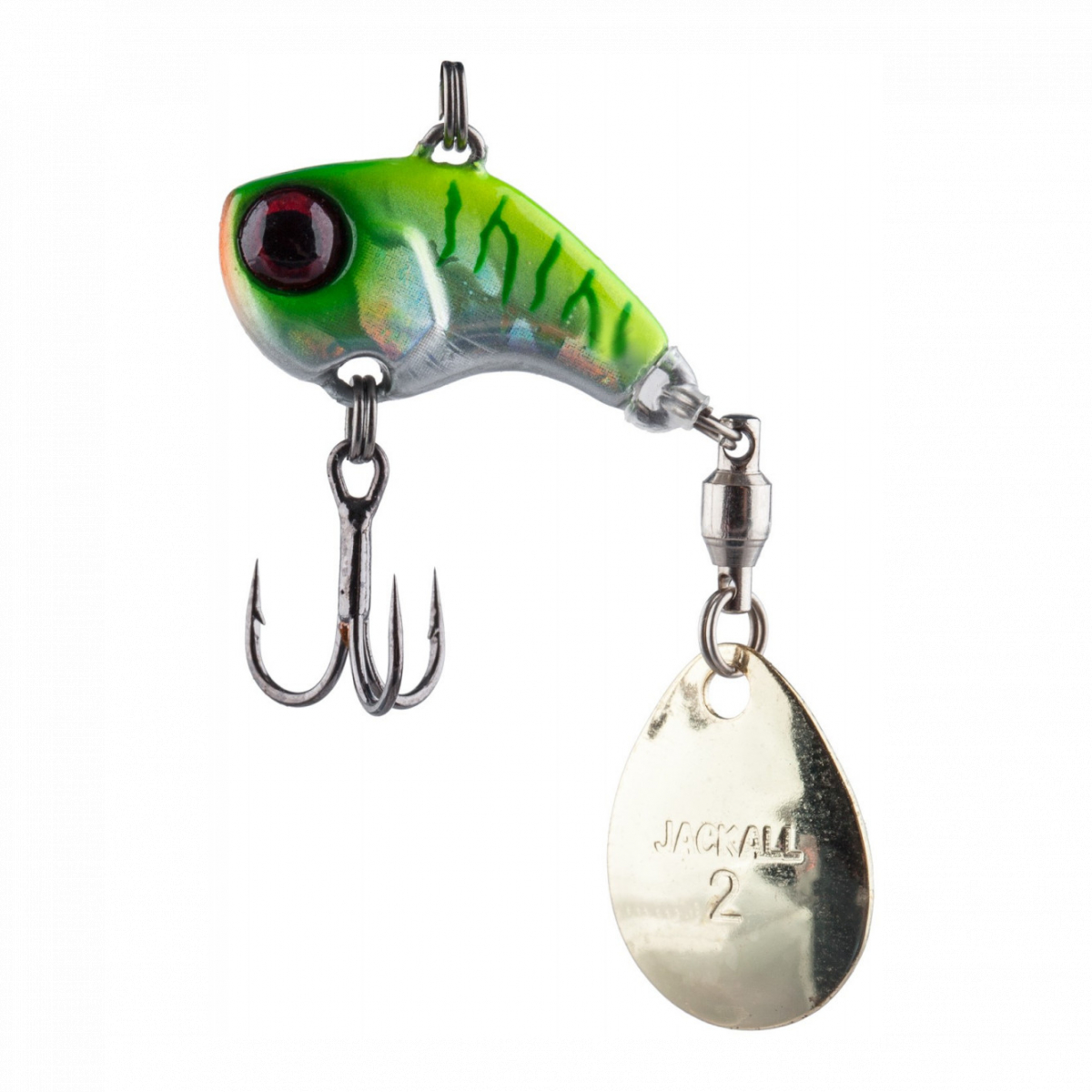 

Тейл-спиннер Jackall Deracoup 1/2oz 14g HL Chartreuse Back Tiger