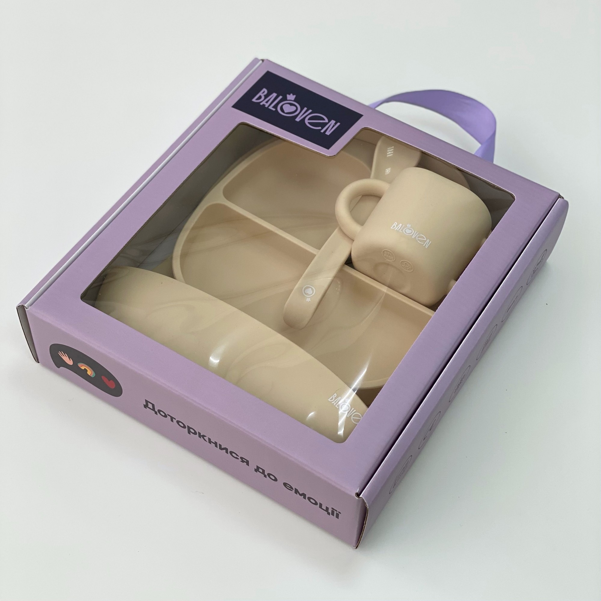

Набор детской посуды Баловень Section Beige