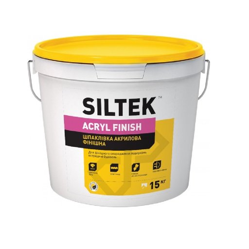 

Гипсовая шпаклевка Siltek Acryl finish 15 кг (11805024)
