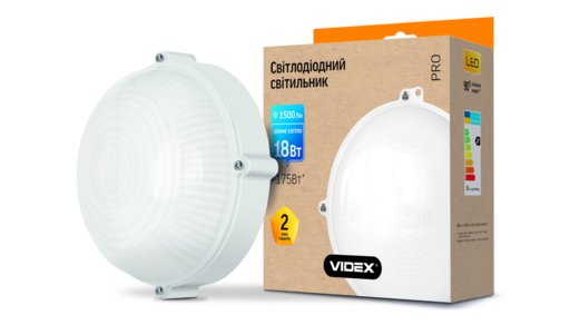 

Светильник LED VIDEX ЖКГ 18W 5000K 220V (11753105)