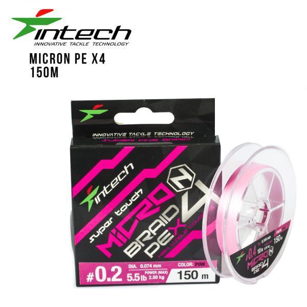 

Шнур плетеный Intech MicroN PE X4 150m (0.3 (8lb/3.63kg))