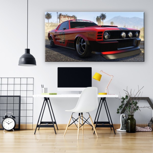 

Картина на холсте Игры GTA Redwood 60х120 см.