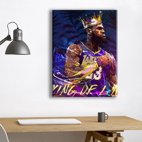 

Картина на холсте Cпорт Lebron James 75х100 см.
