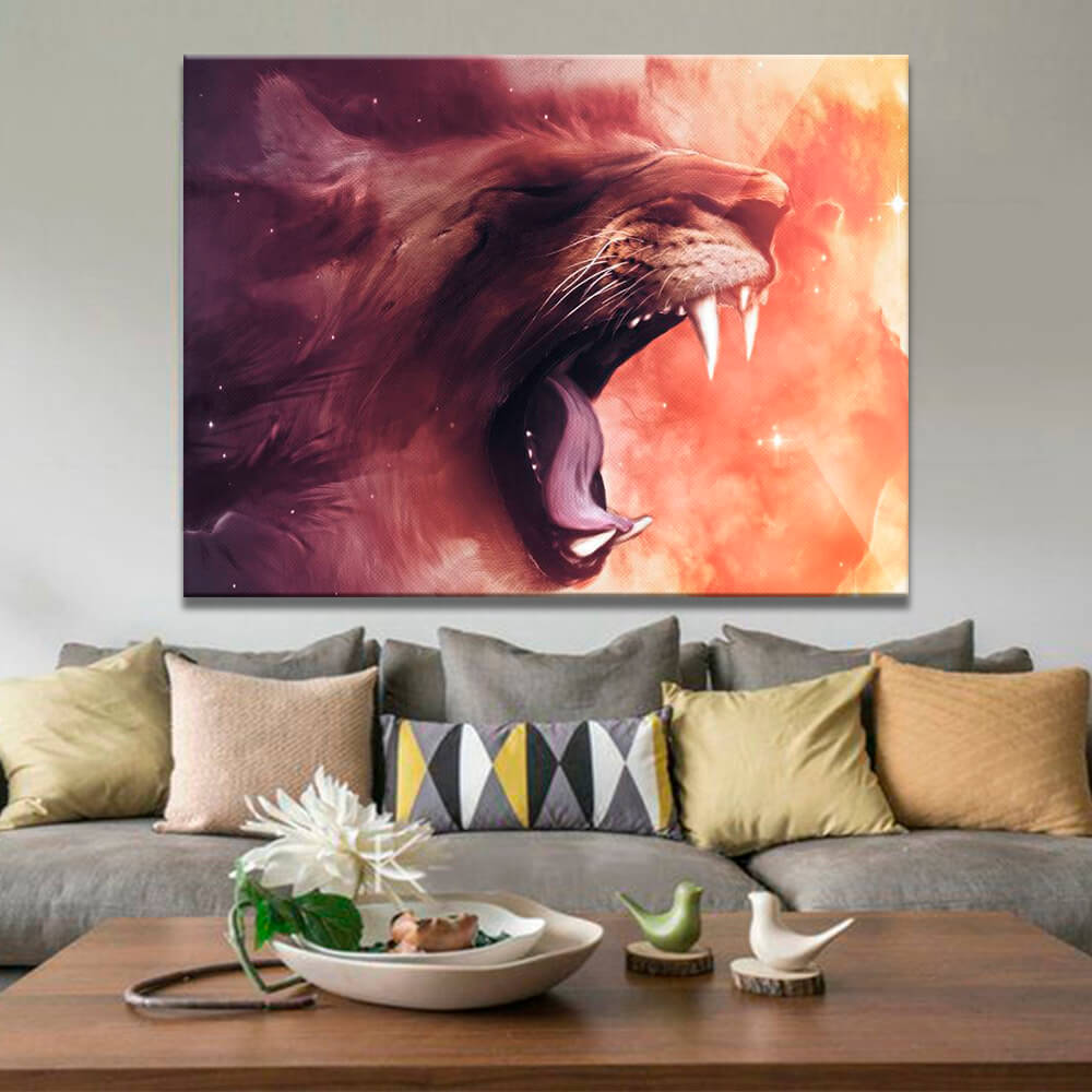 

Картина на холсте Животные Lion King 45х60 см.
